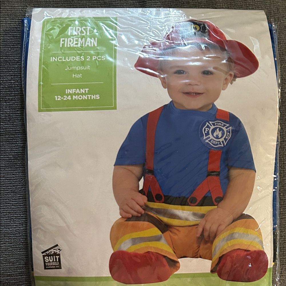 12-24 months firefighter  costume